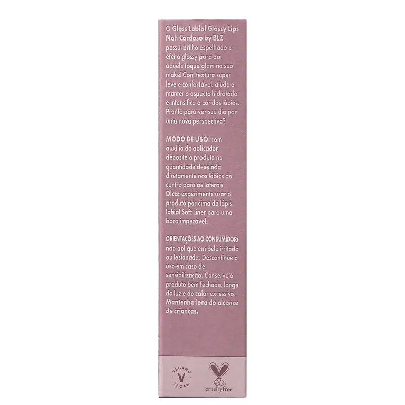 Nah Cardoso By BLZ Glossy Lips Kindness - Gloss Labial 10ml
