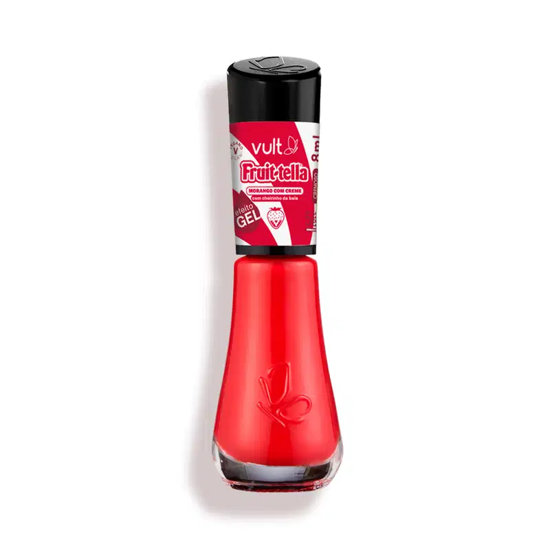 Esmalte 5FREE Vermelho Morango com Creme Vult Fruit-tella 8ml