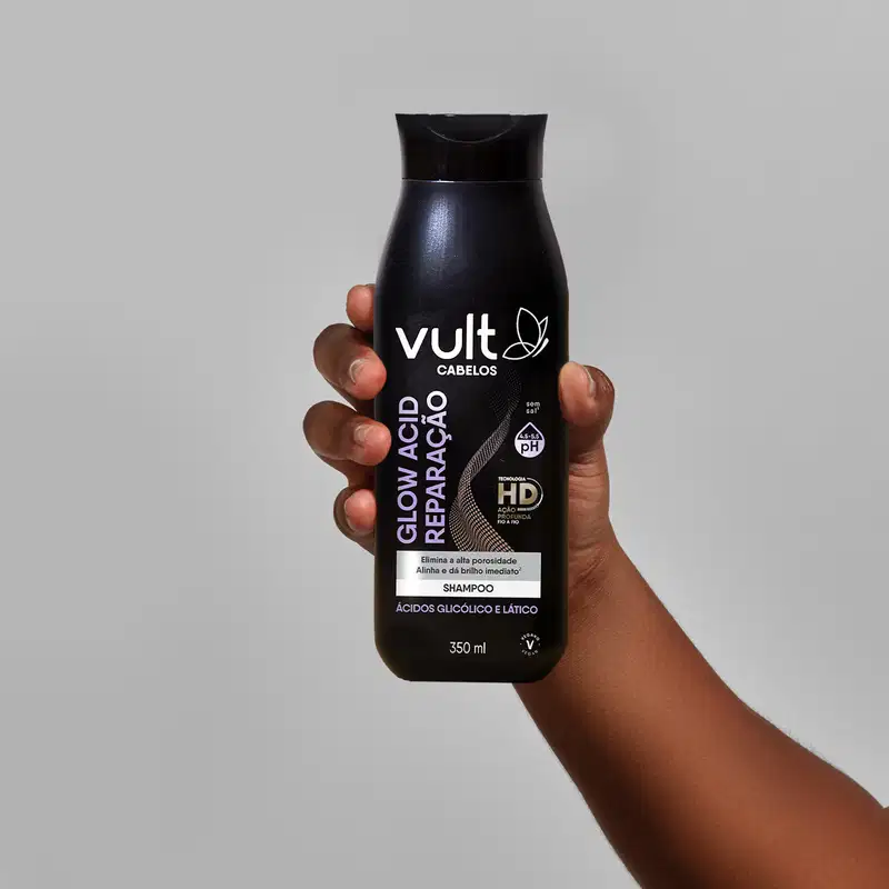 Shampoo Vult Glow Acid Reparação 350ml