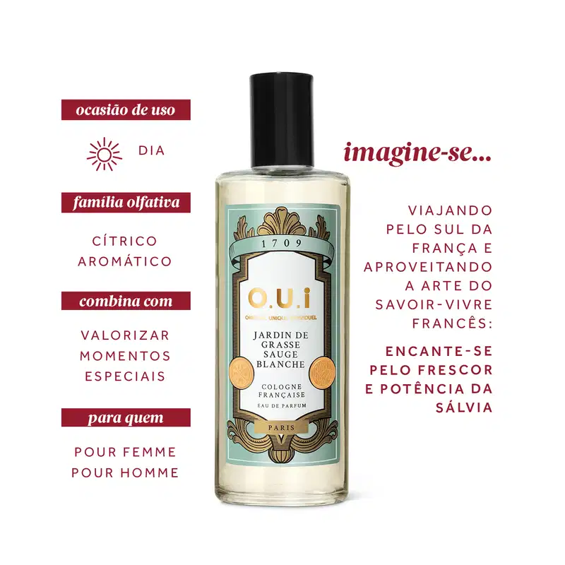 O.U.i Jardin De Grasse Sauge Blanche Eau de Parfum 100ml