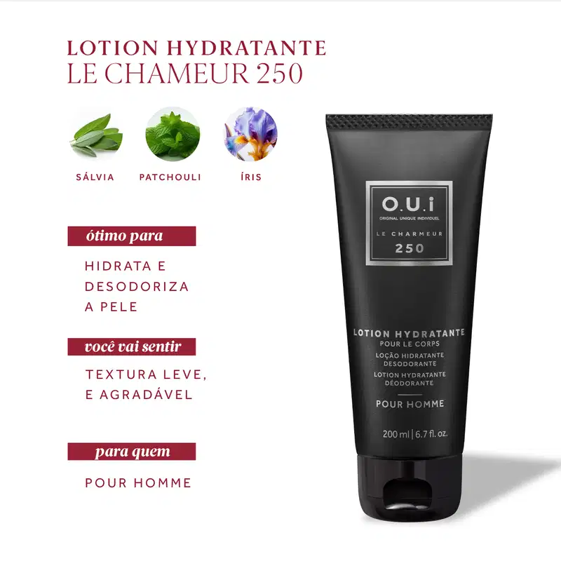 Loção Hidratante Corporal Le Charmeur 200ml