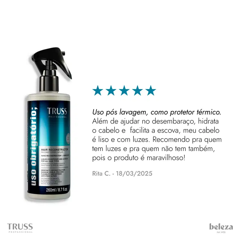 TRUSS Uso Obrigatório - Tratamento Reconstrutor 260ml