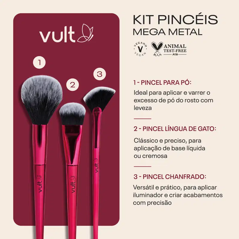 Kit de Pincéis de Maquiagem Presentear