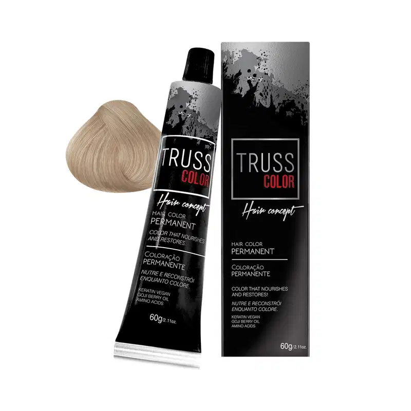 Coloração Permanente Truss Color Louro Muito Claro Pérola 9.89 60g