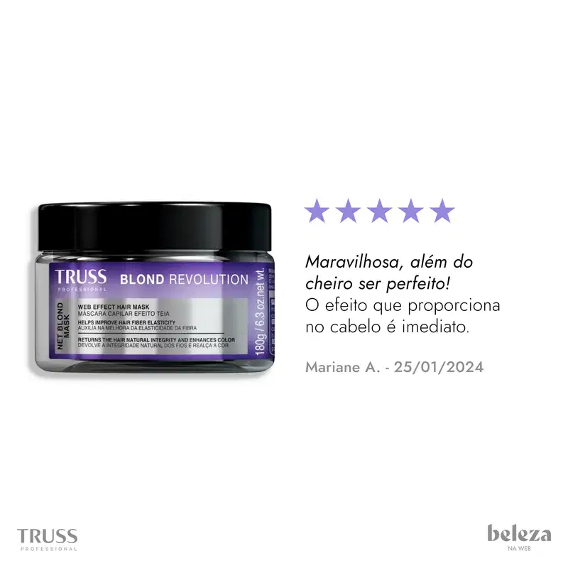 TRUSS Net Blond Revolution - Máscara Capilar 180g