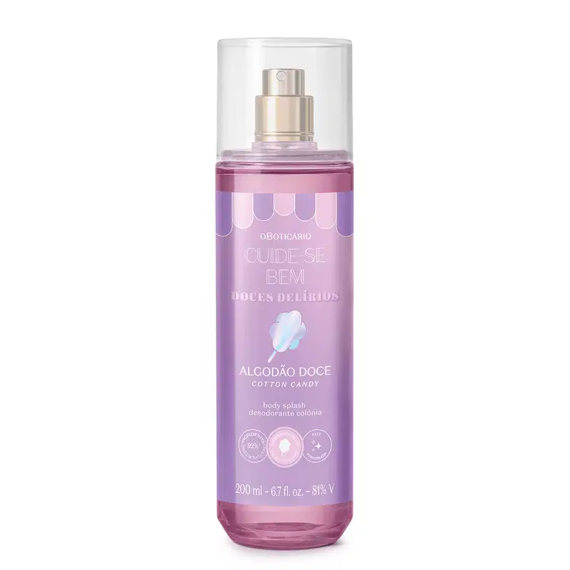 Cuide-se Bem o Boticário Doces Delírios - Body Splash Desodorante Colônia 200ml
