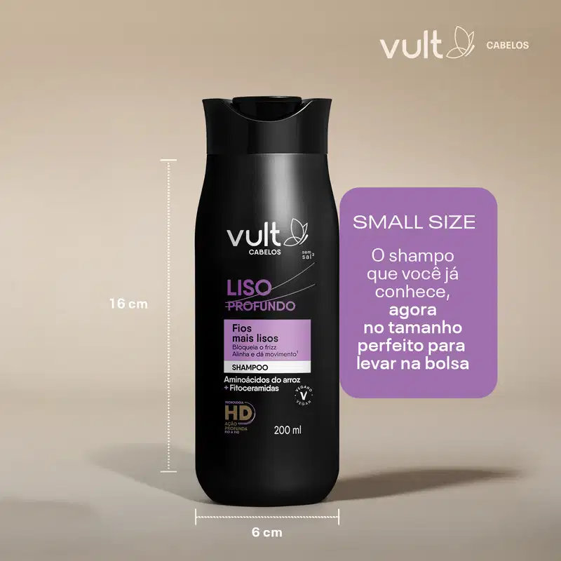 Shampoo Vult Cabelos Liso Profundo 200ml