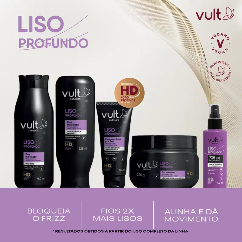 Shampoo Vult Cabelos Liso Profundo 200ml