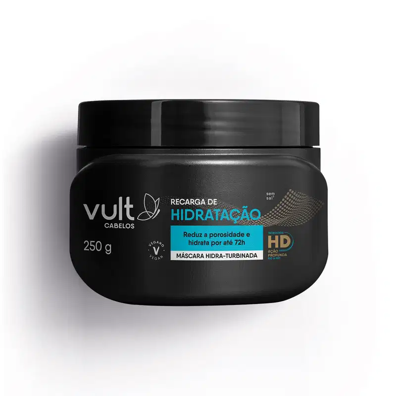 Máscara Hidra-Turbinada Vult Cabelos Recarga de Hidratação 250g