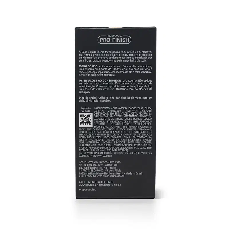 Vult Iconic Matte 320N - Base Líquida 26g