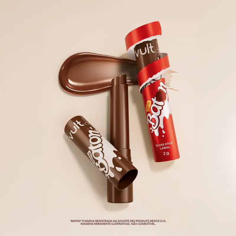 Vult & Baton Gloss Stick Marrom 2g