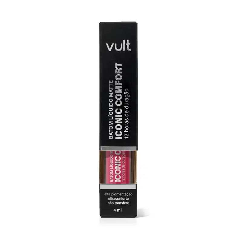 Vult Iconic Comfort Rosa Entrega Tudo - Batom Líquido Matte 4ml