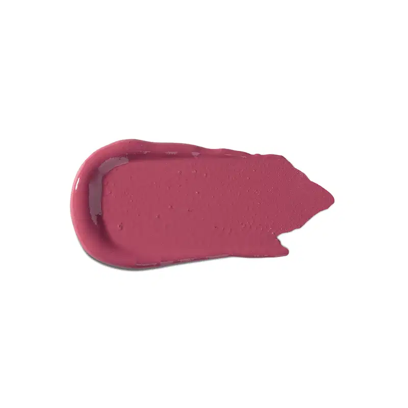 Textura cremosa e brilhante, com tonalidade rosa intensa e aparência suave, típica de um produto de beleza da marca Vult.
