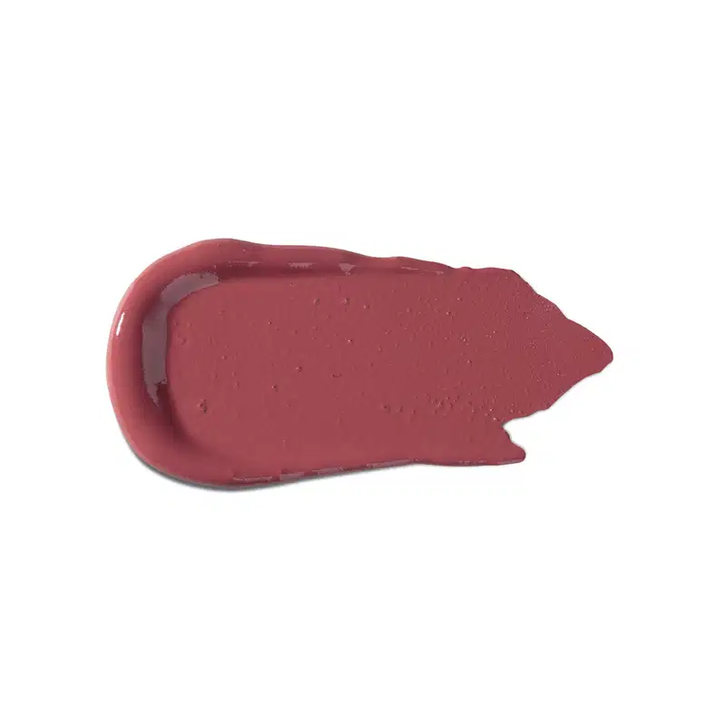 Batom cremoso de cor rosa nude escuro da marca Vult, com textura aveludada e acabamento brilhante, apresentado em embalagem compacta e prática.