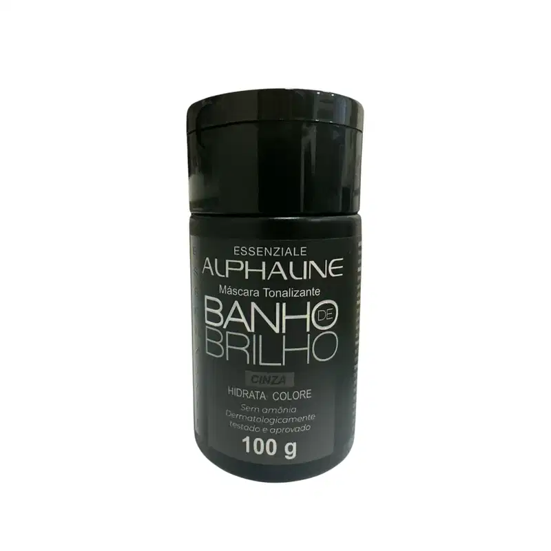 Máscara Tonalizante Banho de Brilho Cinza Alpha Line 100g