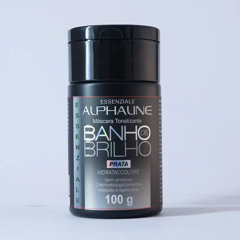 Máscara Tonalizante Banho de Brilho Prata Alpha Line 100g
