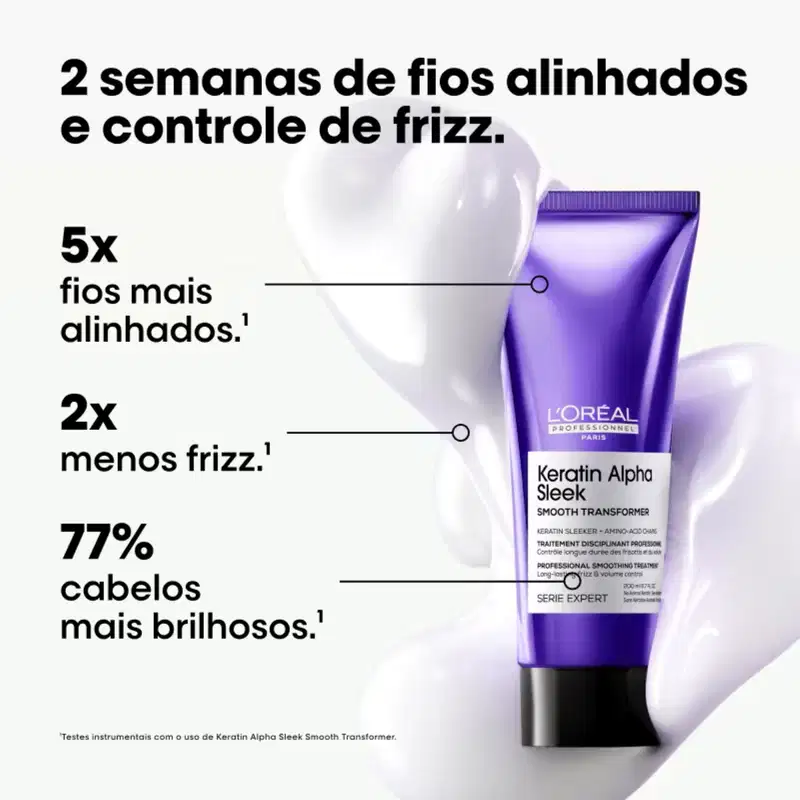 Kit L'Oréal Professionnel Vitamino Keratin Alpha Sleek Couleur for Home (4 Produtos)