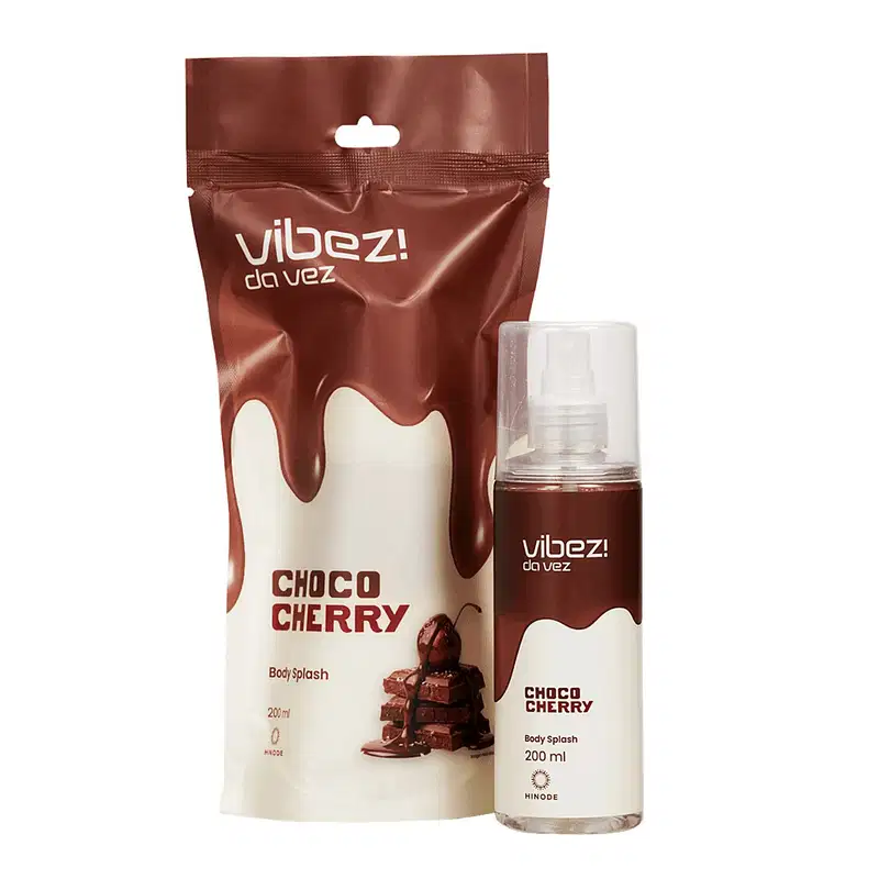 Kit Presente Feminino Vibez! Deo Colônia + Body Splash Choco Cherry