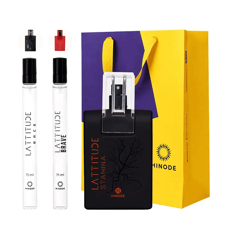 Kit Presente Masculino Lattitude Stamina Deo Colônia + Pockets