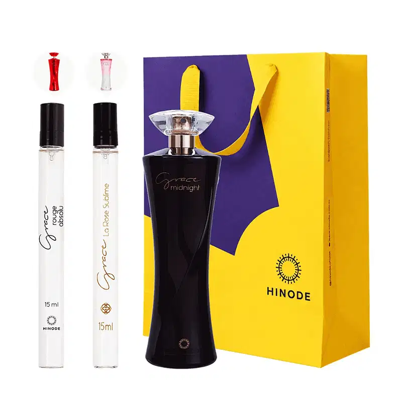 Kit Presente Feminino Grace Midnight Deo Colônia + Pockets