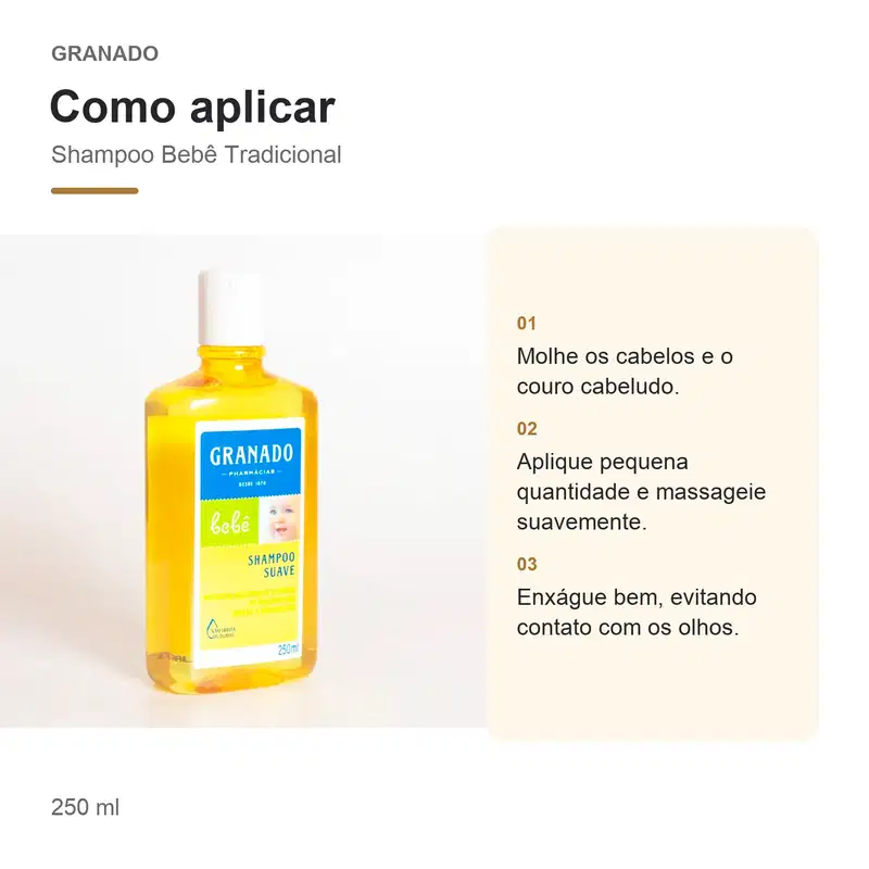 Shampoo Bebê Tradicional Granado 250ml