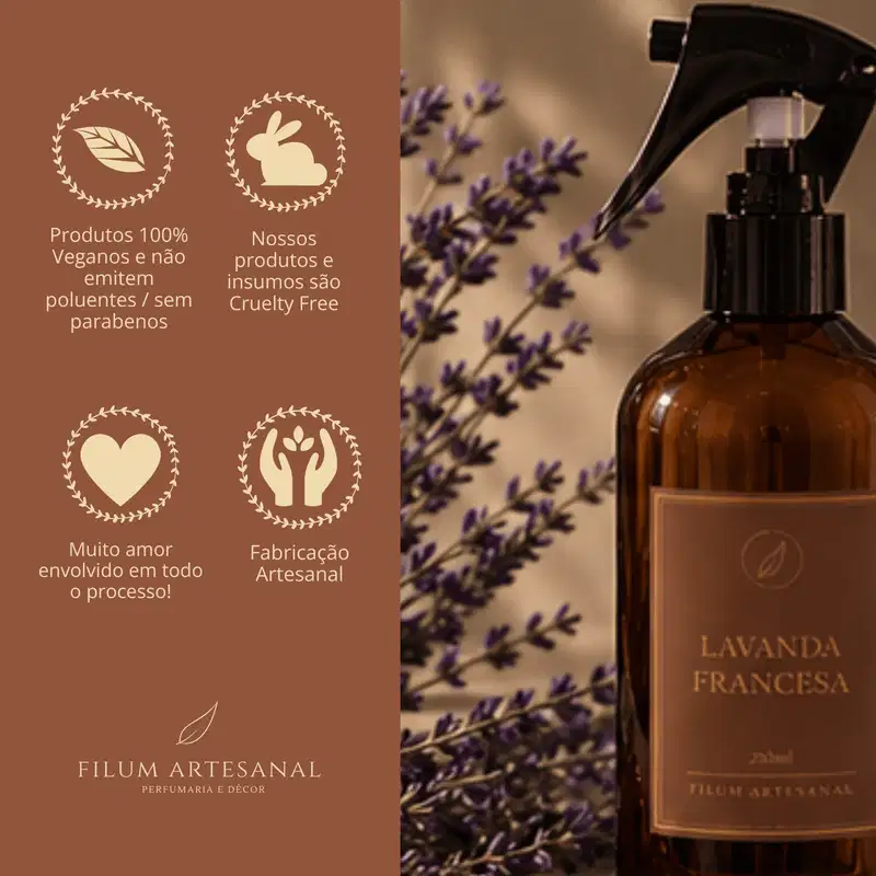 Filum Artesanal Home Spray de Ambiente Lavanda Francesa 200ml