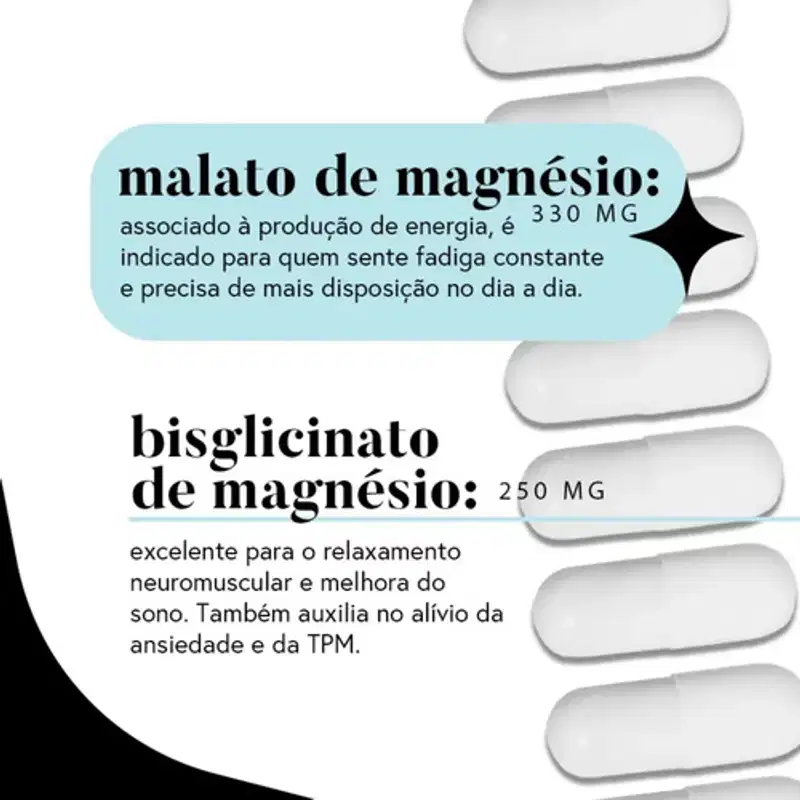 Kit 2x Magnésio, 4mag Rituária 60 Cápsulas B6 Vegano Sem Sabor