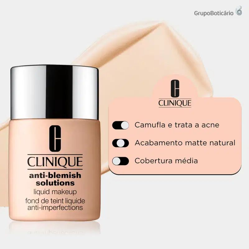 Clinique Antiblemish Solutions Liquid Makeup Fresh Ivory - Base Líquida 30ml
