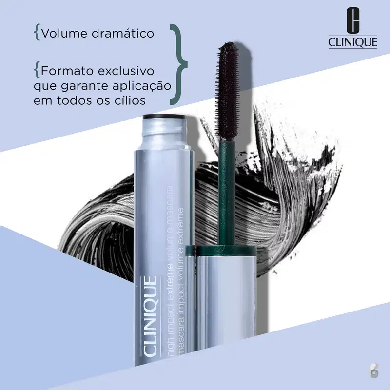 Clinique High Impact Extreme Volume Extreme Black - Máscara para Cílios 10ml
