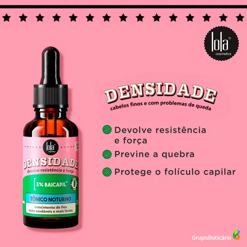 Lola Cosmetics Densidade - Tônico Capilar Noturno 25ml