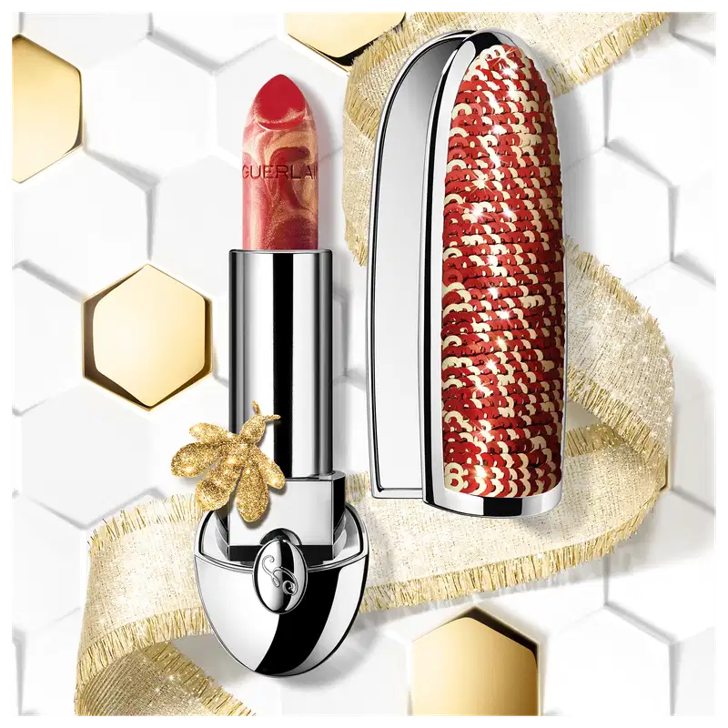Guerlain Rouge G The Double Mirror Edição Limitada Red Gold - Case de Batom