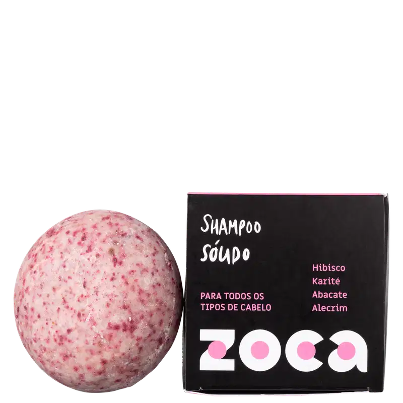 Zoca Híbisco, Karité, Abacate e Alecrim - Shampoo Sólido 80g