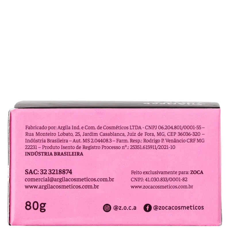 Zoca Híbisco, Karité, Abacate e Alecrim - Shampoo Sólido 80g