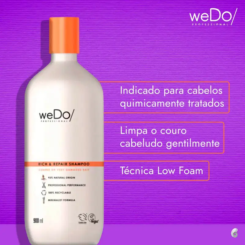 WeDo Professional Rich & Repair - Shampoo 900ml