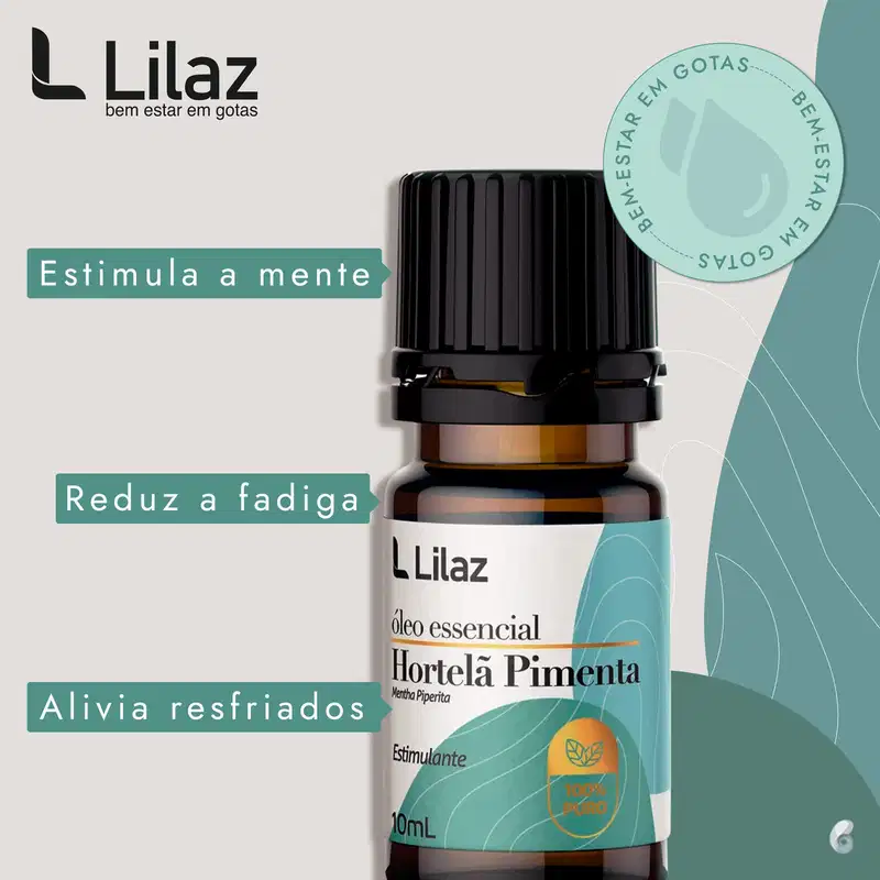 Lilaz Hortelã Pimenta - Óleo Essencial 10ml