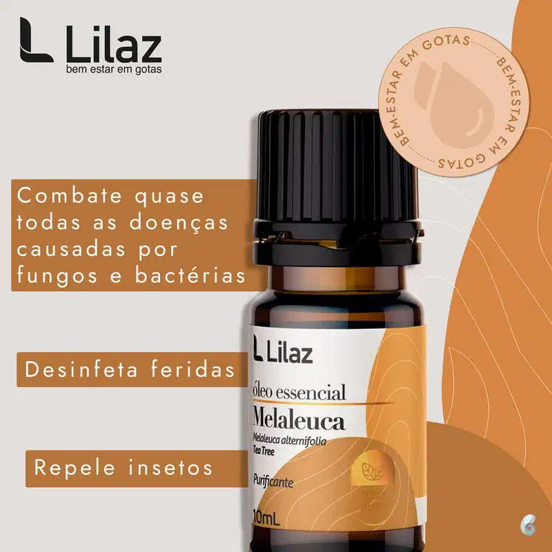 Lilaz Melaleuca - Óleo Essencial 10ml