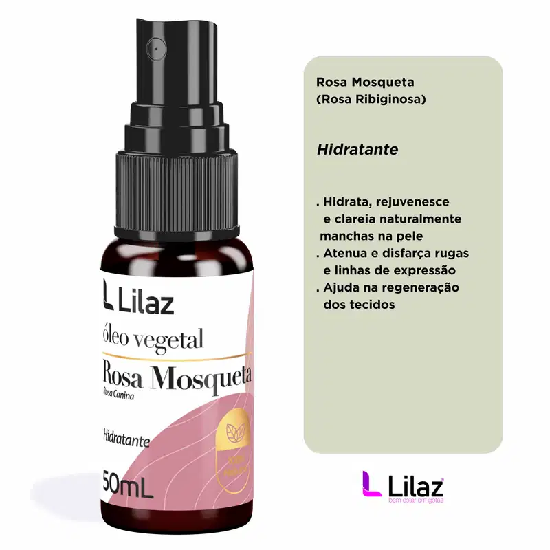 Lilaz Rosa Mosqueta - Óleo Vegetal 50ml