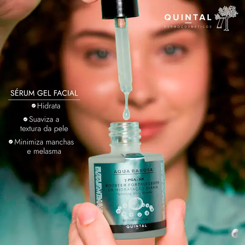 Quintal Aqua Babosa Booster Fortalecedor - Sérum Gel Facial 30ml