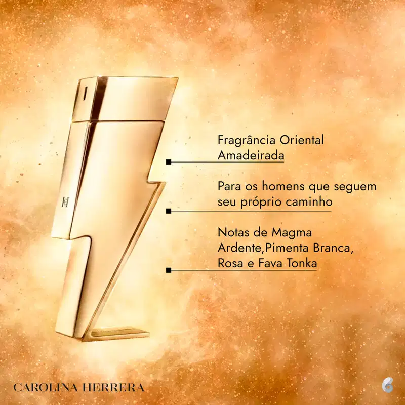 Bad Boy Gold Fantasy Carolina Herrera Eau de Toilette - Perfume Masculino 100ml