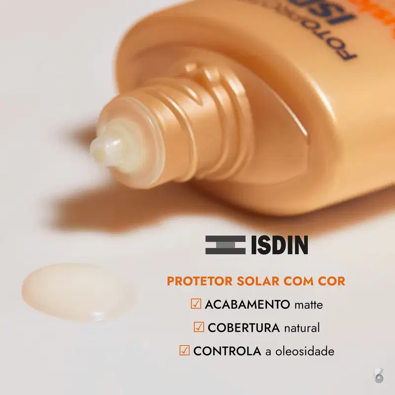 ISDIN Fusion Water Magic Color FPS 50 Cor Escura - Protetor Solar Facial com Cor 50ml