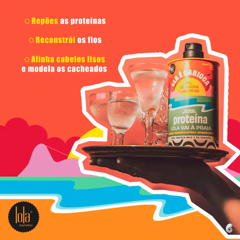 Lola Cosmetics Ela é Carioca Sol, Sal, Piscina & Endorfina - Proteína Capilar 500g