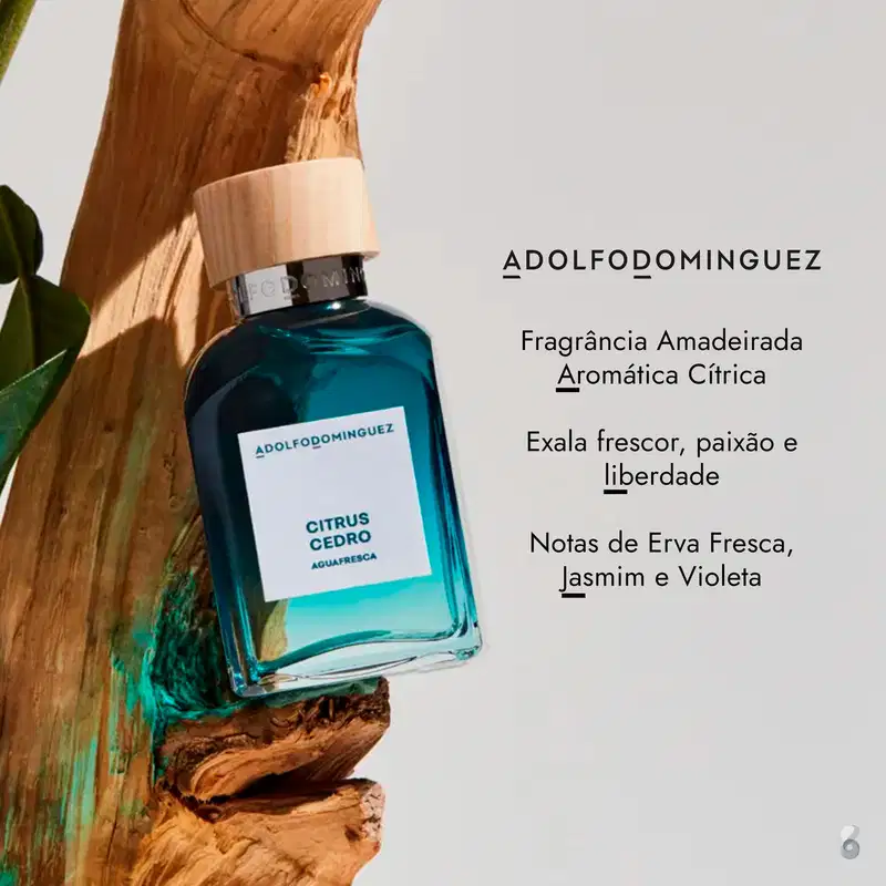 Agua Fresca Citrus Cedro Adolfo Dominguez Eau de Toilette - Perfume Masculino 120ml