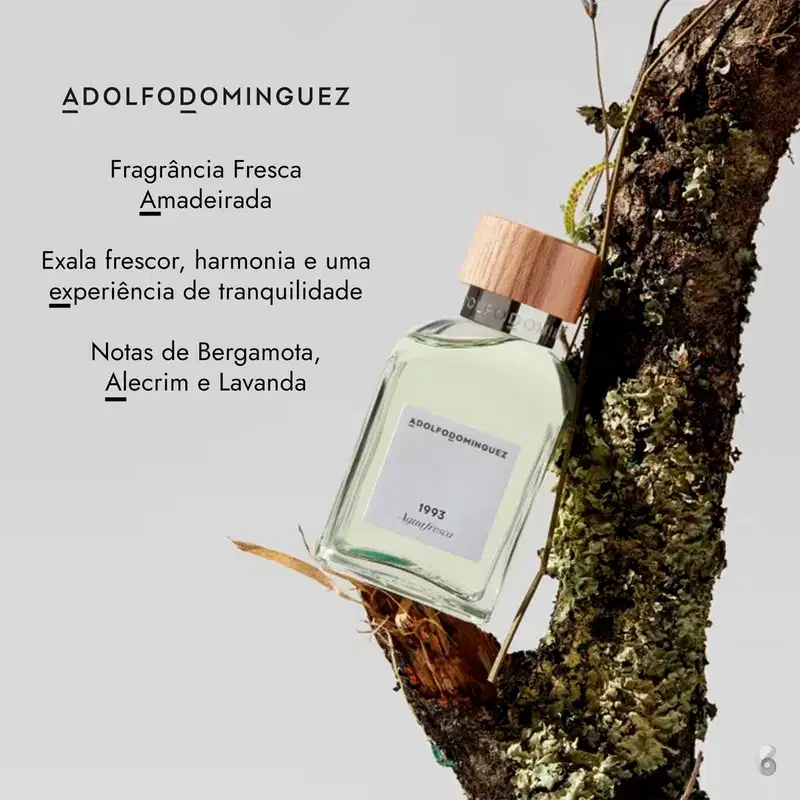 Agua Fresca Adolfo Dominguez Eau de Toilette - Perfume Masculino 120ml