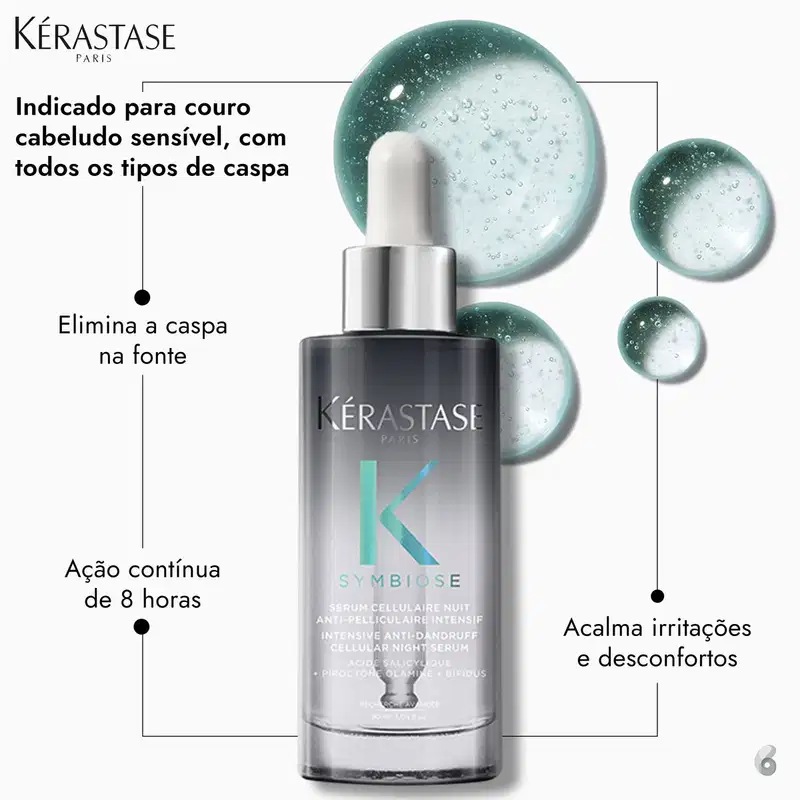 Kérastase Symbiose Cellulaire Nuit Anti-Pelliculaire Intensif - Sérum Capilar Noturno 90ml
