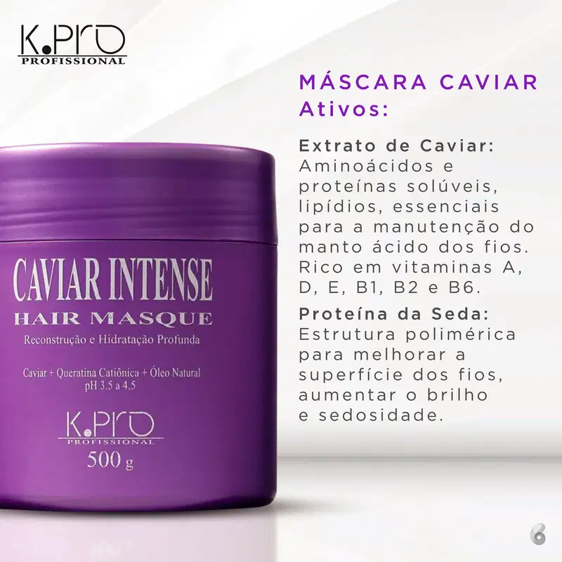 K.Pro Caviar - Máscara de Reconstrução 500g