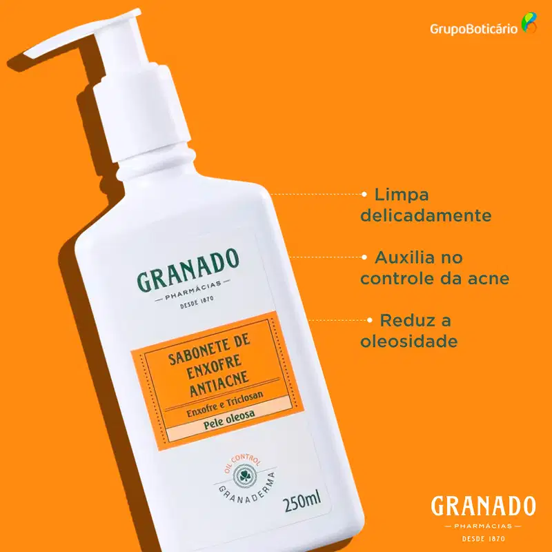 Granado Granaderma Oil-Control Enxofre - Sabonete Líquido para Acne 250ml
