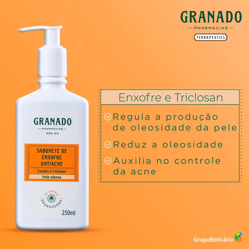 Granado Granaderma Oil-Control Enxofre - Sabonete Líquido para Acne 250ml