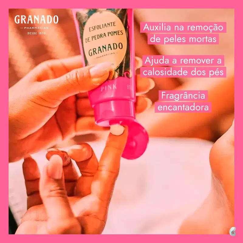 Granado Pink Pedra Pomes - Esfoliante para os Pés 80g