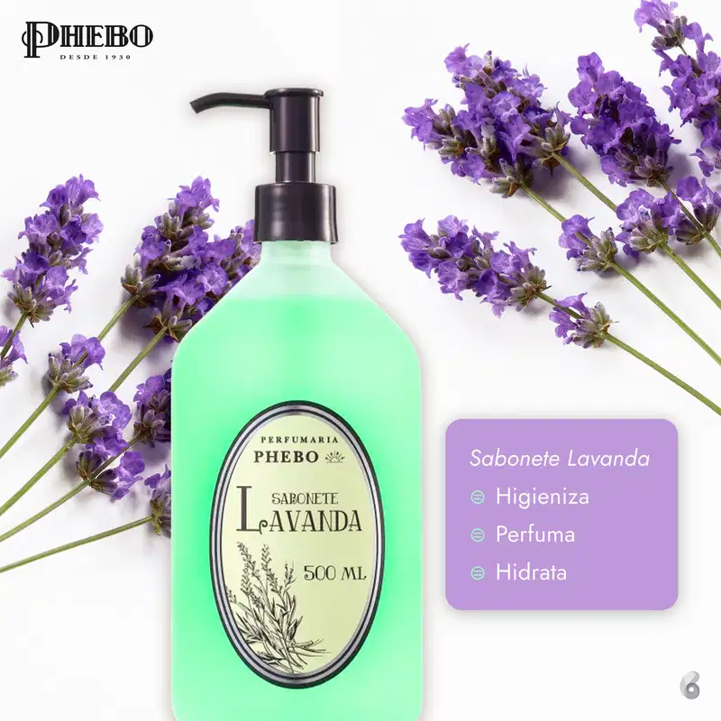 Perfumaria Phebo Lavanda - Sabonete Líquido 500ml