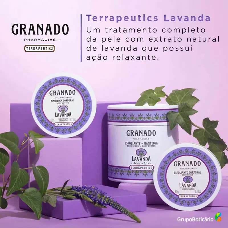 Kit Granado Terrapeutics Lavanda - Esfoliante 60g + Hidratante 60g